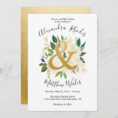 Invitation L'amour d'or (Devant / Derrière)