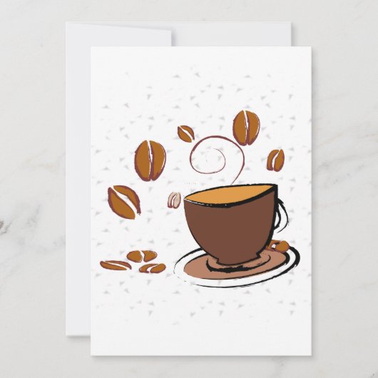 Invitation L'amour du café (Devant)