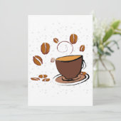 Invitation L'amour du café (Debout devant)