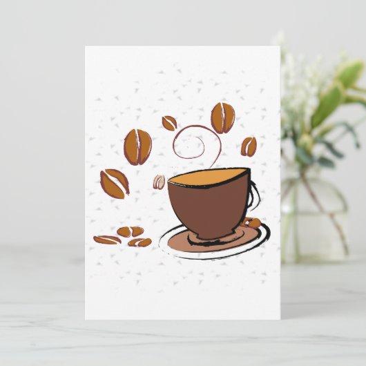 Invitation L'amour du café (Debout devant)