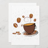 Invitation L'amour du café (Devant / Derrière)