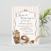 Invitation L'amour du café brasse la Fête des mariées (Debout devant)