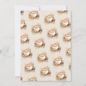 Invitation L'amour du café brasse la Fête des mariées chic Bo (Dos)