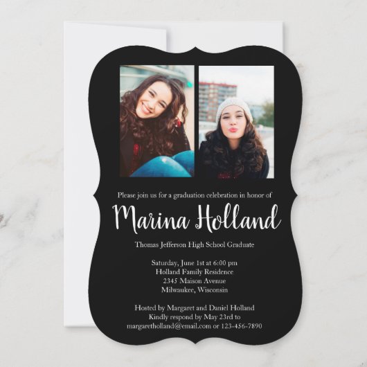 Invitation L'amour du diplôme (Dos)