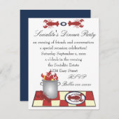 Invitation L'amour du homard (Devant / Derrière)