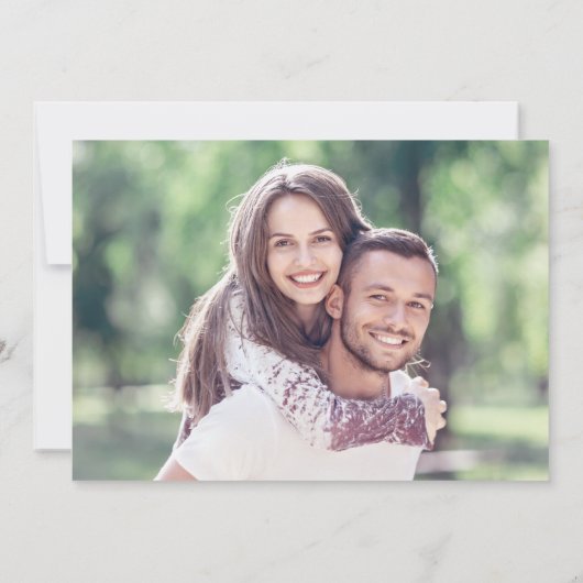 Invitation L'amour du script simple et élégant est le report  (Dos)