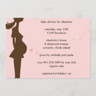 Invitation l'amour du ventre; baby shower