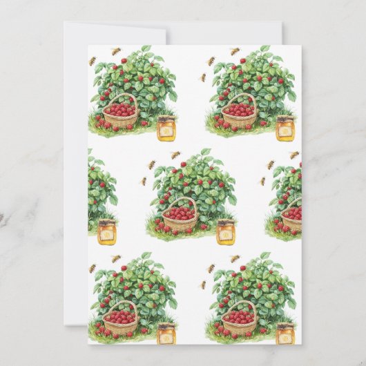 Invitation L'Amour Élégant Est Doux Berry Fête des mariées ve (Dos)