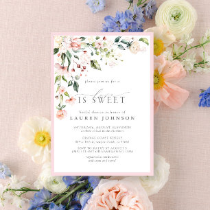 Invitation L'Amour Élégant Est Une Fête des mariées Florale R