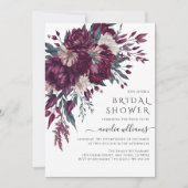 Invitation L'amour en fleurs Fête des mariées de crème Bourgo (Devant)