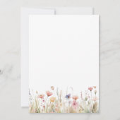 Invitation L'amour en fleurs Fête des mariées rose Fleurs (Dos)