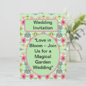 Invitation L'amour en fleurs : rejoignez-nous pour un événeme (Debout devant)