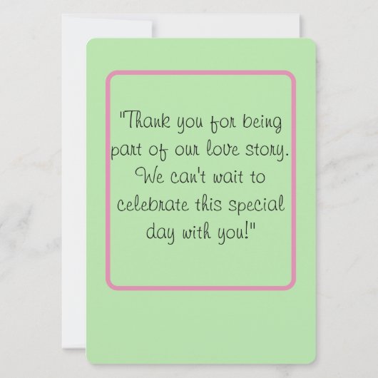 Invitation L'amour en fleurs : rejoignez-nous pour un événeme (Dos)