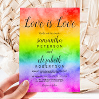 L'amour est amour aquarelle photo lesbienne mariag