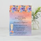 Invitation L'amour est amour Rainbow Floral Brunch & Bubbly (Debout devant)