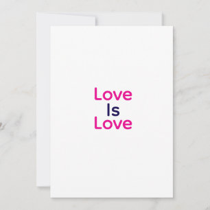 Invitation L'amour est amour rose violet coloré fierté LGBTQ