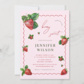 Invitation L'amour est Berry Sweet Fête des mariées aux frais (Devant)