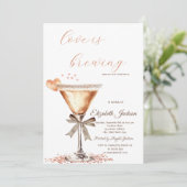 Invitation L'amour est brasser Martini Parties scintillant co (Debout devant)