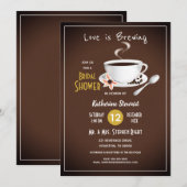 Invitation L'Amour est Café Mariage Brewing (Devant / Derrière)