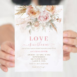 Invitation L'amour est dans Bloom Rustic Boho Fête des mariée<br><div class="desc">L'amour est dans Bloom Rustic Boho Bridal Shower Invitation</div>