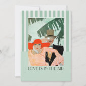 Invitation L'amour est dans la fête de la Saint Valentin (Devant)