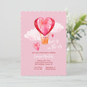 Invitation L'amour est dans la Fête des mariées aérienne (Debout devant)