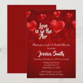 Invitation L'amour est dans la Fête des mariées aérienne (Devant / Derrière)