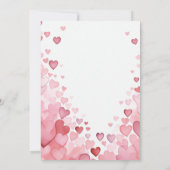 Invitation L'amour est dans la Fête des mariées Air Hearts (Dos)