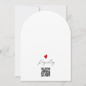 Invitation L'amour est dans la Fête des mariées Air Modern Ar (Dos)