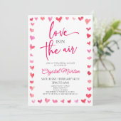 Invitation L'Amour Est Dans La Fête des mariées Air Rouge Ros (Debout devant)