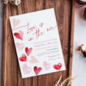 Invitation L'amour est dans la Fête des mariées Air Valentine