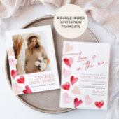 Invitation L'amour est dans la Fête des mariées Air Valentine