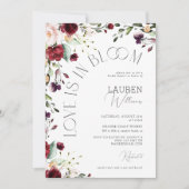 Invitation L'Amour Est Dans La Fête des mariées Botanique Bou (Devant)