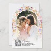 Invitation L'amour est dans la Fête des mariées d'arche fleur (Dos)