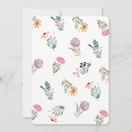 Invitation L'amour est dans la Fête des mariées de fleurs Fle (Dos)