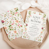 Invitation L'amour est dans la Fête des mariées de Jardin Whi