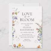 Invitation L'amour est dans la Fête des mariées de prairie Fl (Devant)