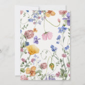 Invitation L'amour est dans la Fête des mariées de prairie Fl (Dos)