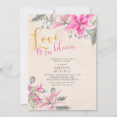 Invitation L'amour est dans la Fête des mariées d'hiver de Bl (Devant)