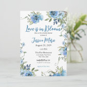 Invitation L'amour est dans la Fête des mariées en fleur (Debout devant)