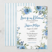 Invitation L'amour est dans la Fête des mariées en fleur (Devant / Derrière)
