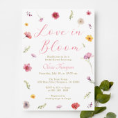 Invitation L'amour est dans la Fête des mariées en fleur