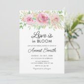 Invitation L'amour est dans la Fête des mariées en fleur (Debout devant)