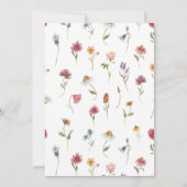 Invitation L'amour est dans la Fête des mariées Fleur sauvage (Dos)