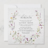 Invitation L'Amour Est Dans La Fête des mariées Fleur sauvage (Devant)