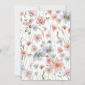 Invitation L'amour est dans la Fête des mariées Fleur sauvage (Dos)