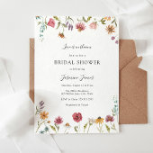 Invitation L'amour est dans la Fête des mariées Fleur sauvage