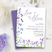 Invitation L'amour est dans la Fête des mariées Fleur sauvage