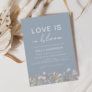 Invitation L'amour est dans la Fête des mariées Fleur sauvage