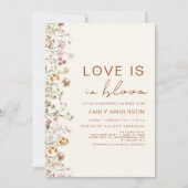 Invitation L'amour est dans la Fête des mariées Fleur sauvage (Devant)